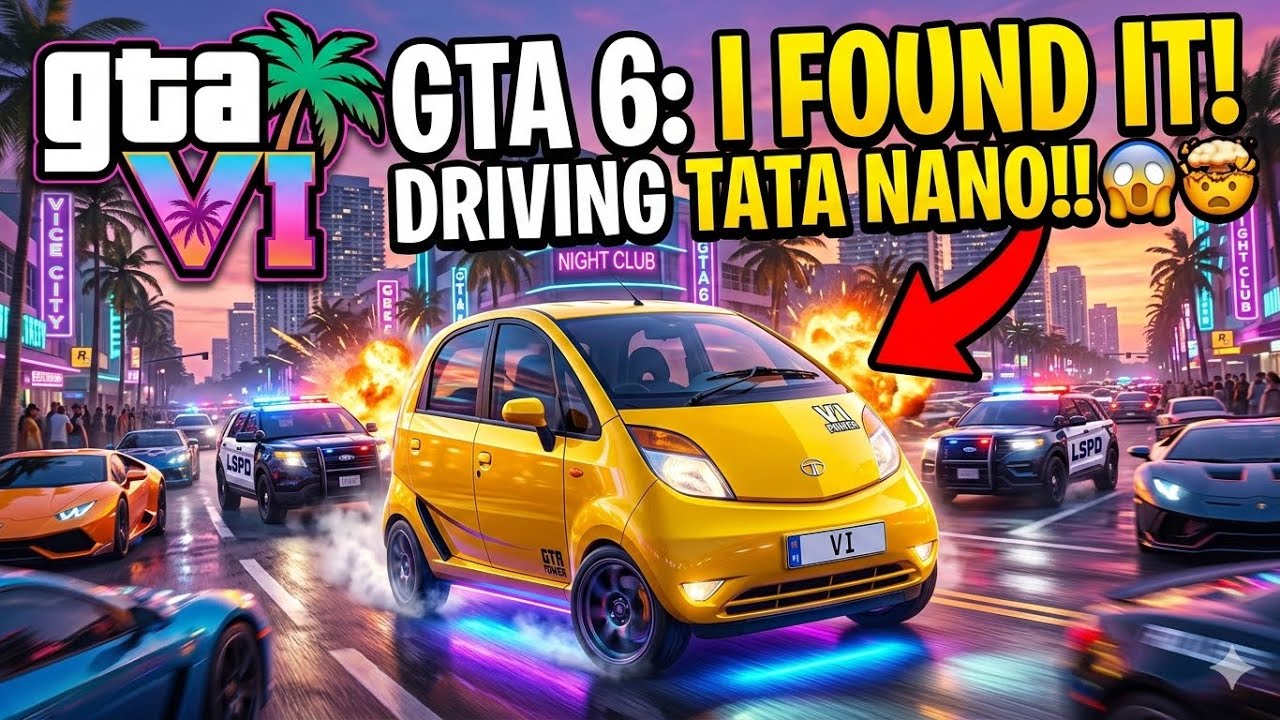 I FOUND THE TATA NANO IN GTA 6?! (Secret Car Location + High Speed Chase)
