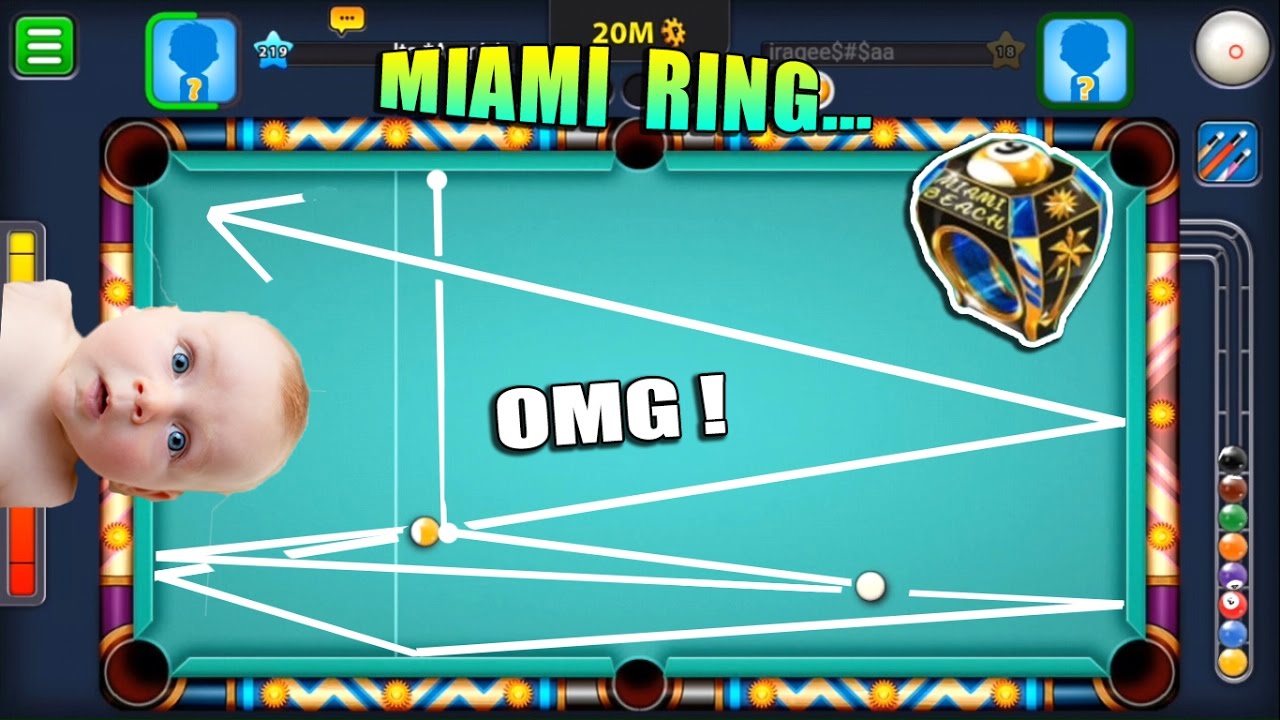 CRAZIEST SHOT EVER TO GET THE RING? Pot or Not? 8 Ball Pool Miami Ring (Funtastico #1)