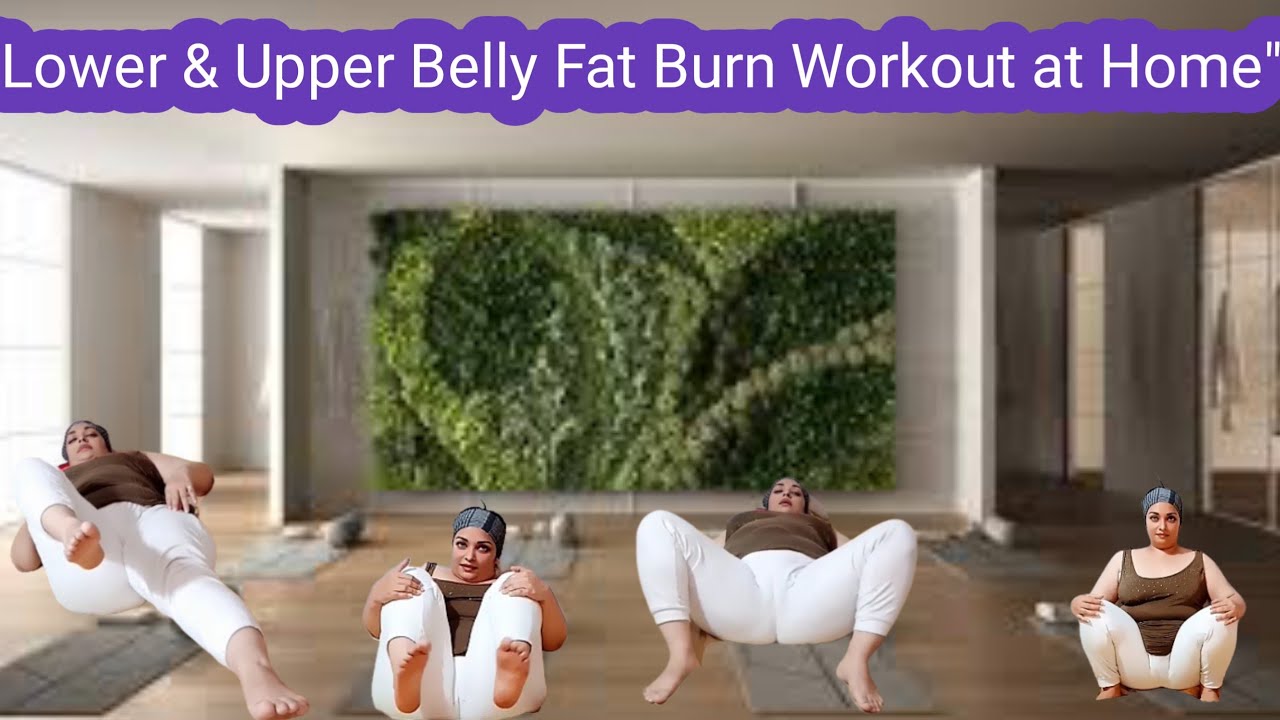 "Lower & Upper Belly Fat Burn Workout at Home | Easy Exercises | Meero Yoga"