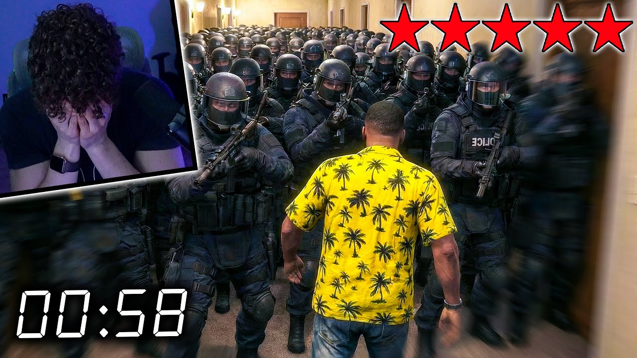 Polizia Livello Dio per 12 Ore (Siamo al 1° Minuto) - Gta 5