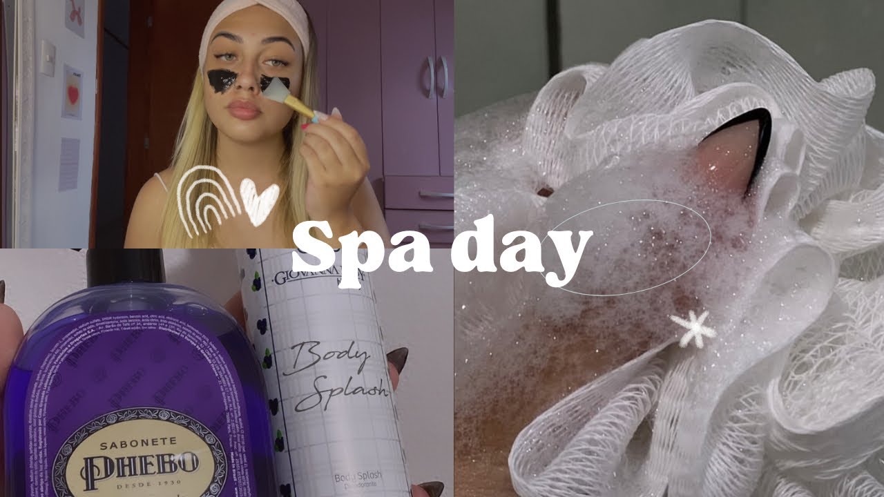 SPA DAY COMPLETO 🩷🫧 banho premium, skincare, cabelo e unha 🧖🏼‍♀️