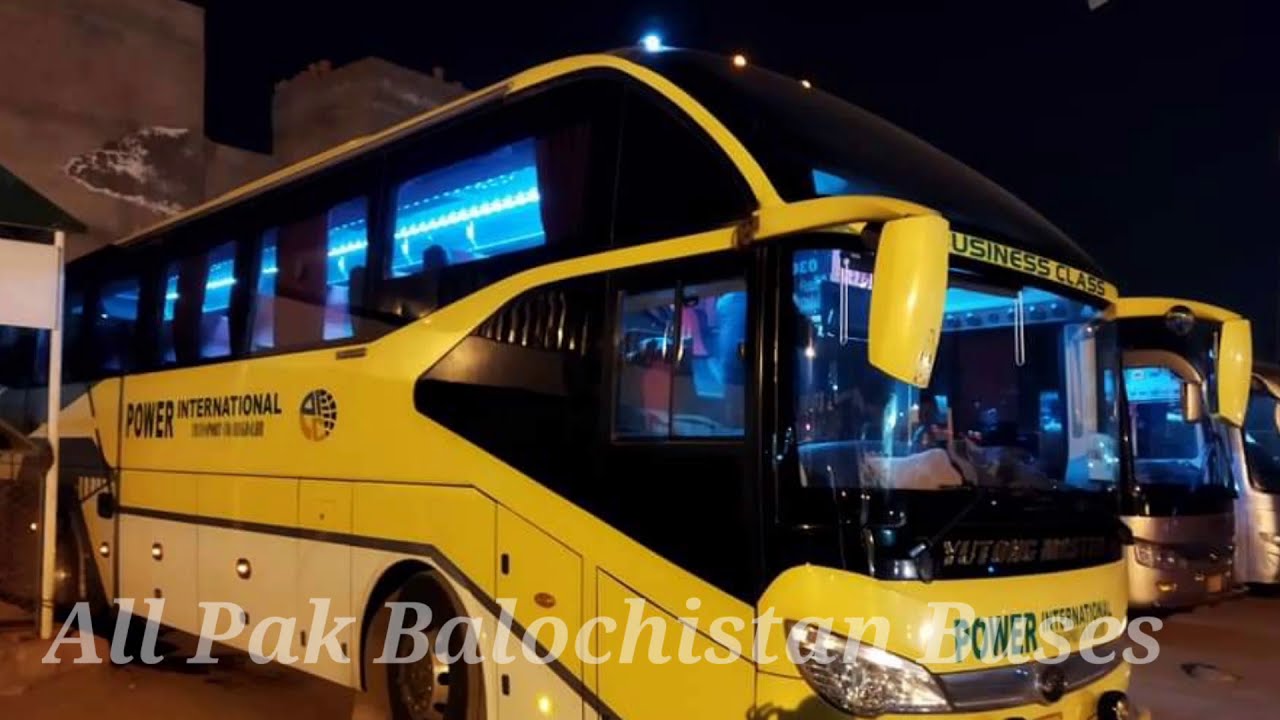 Power Int'l Transport Companyouble Glass Yutong Master Bus Lahore 2021،All    Pak Balochistan Buses
