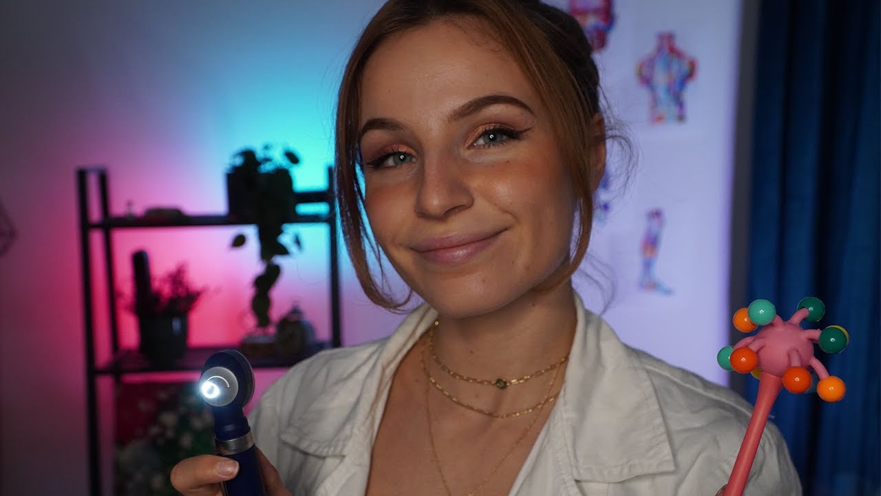 ASMR Eye Exam with Calming Presence | Skin Sensitivity testing | Personal Attention, Light triggers