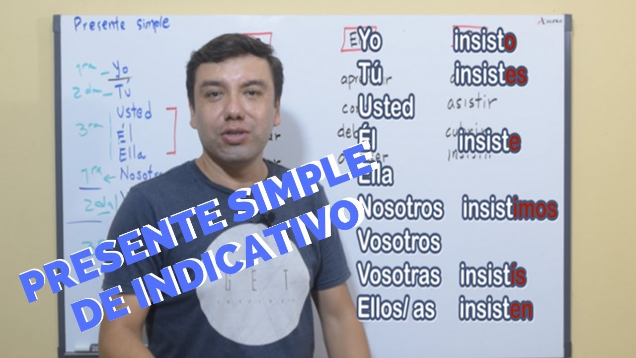 Aprende a conjugar los verbos en presente simple de indicativo en español