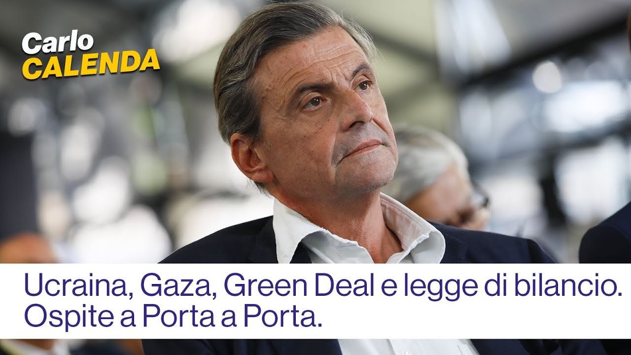 Ucraina, Gaza, Green deal e legge di bilancio. Ospite a Porta a Porta.