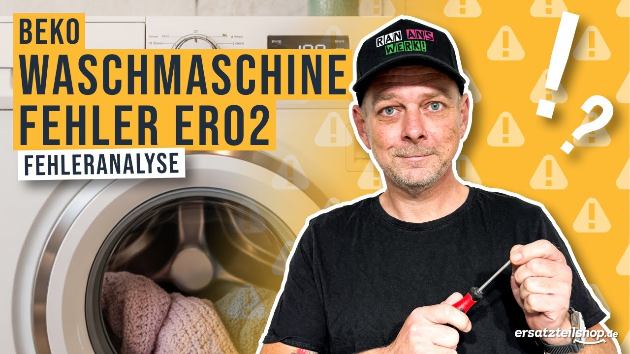 Deine Beko Waschmaschine zeigt Fehler ER02? Das kannst du selbst tun!