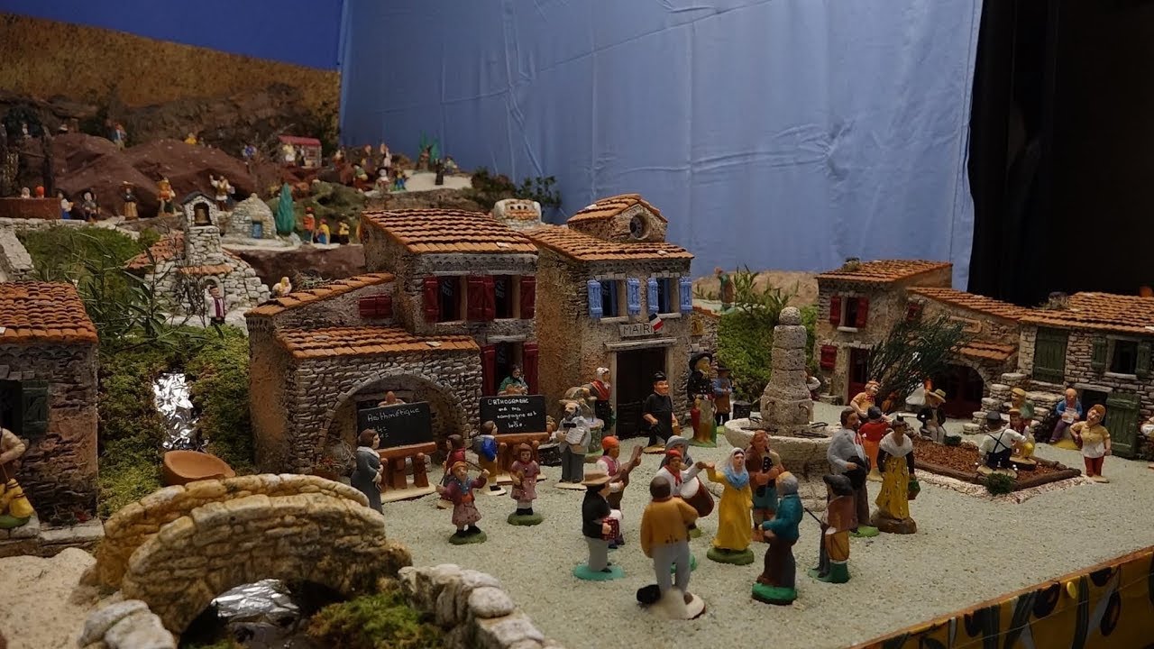 Crèche 2017 réalisation et vues détaillées de celle ci LC VIDEO