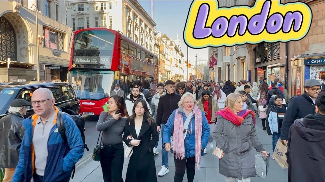 London City Tour 2025 | 4K HDR Virtual Walking Tour around the City | Covet Garden to Oxford Street
