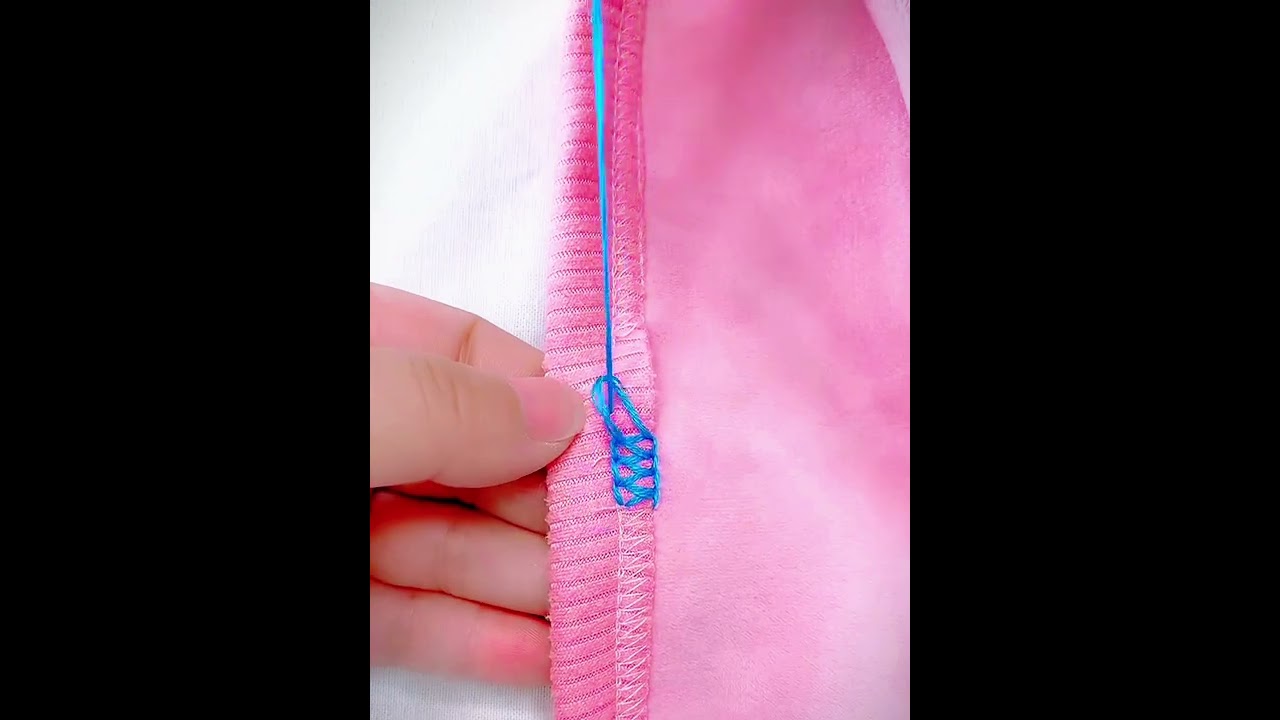 Sewing manual hemming method