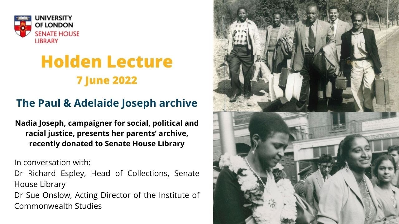 Holden Lecture 2022: The Paul & Adelaide Joseph archive