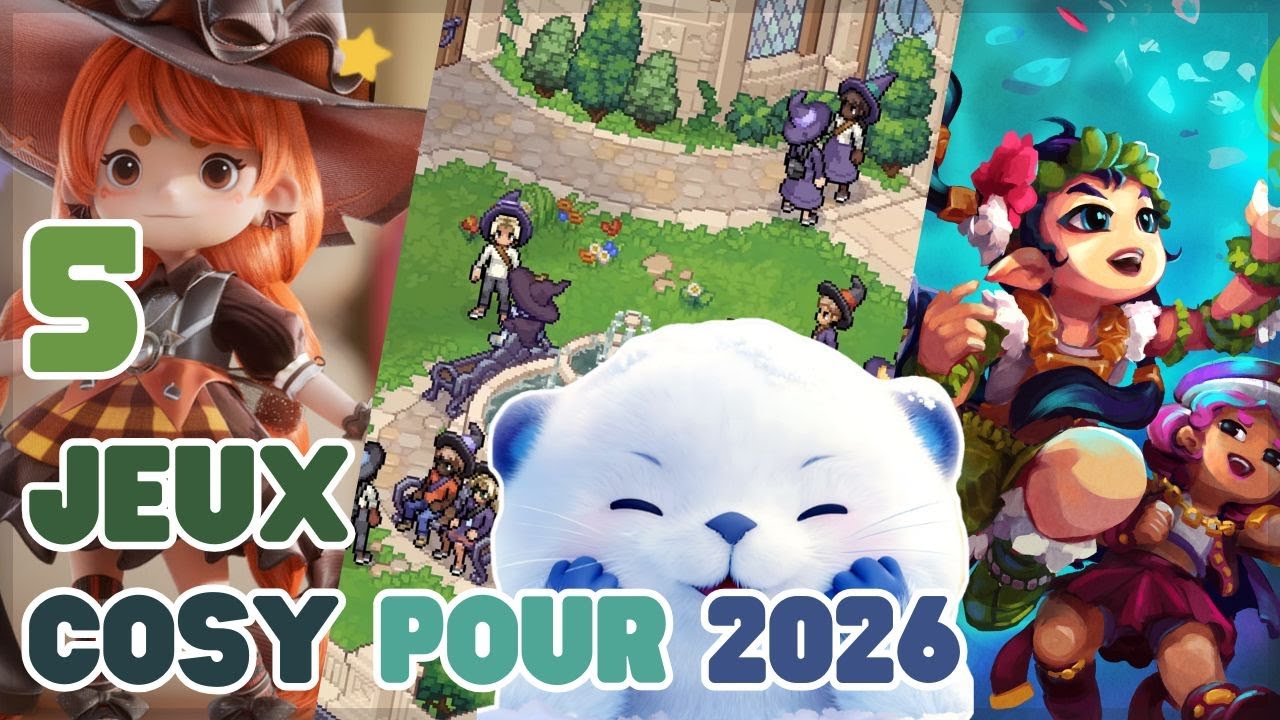🌸Les 5 JEUX COSY que j'attends le plus pour 2026 !