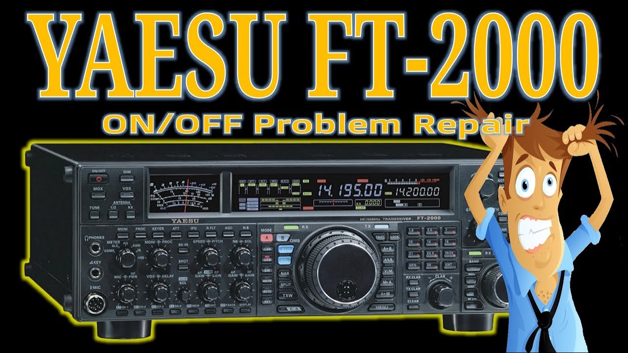 Yaesu FT-2000 naprawa zasilania (ON/OFF problem Repair)