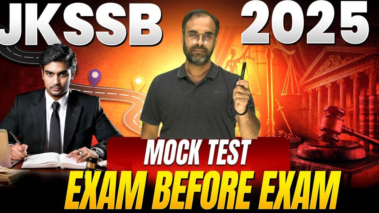 JKSSB JE 2025 🔥PART -3| EXAM BEFORE EXAM | JKSSB JE | #jkssbje  #sureshsir