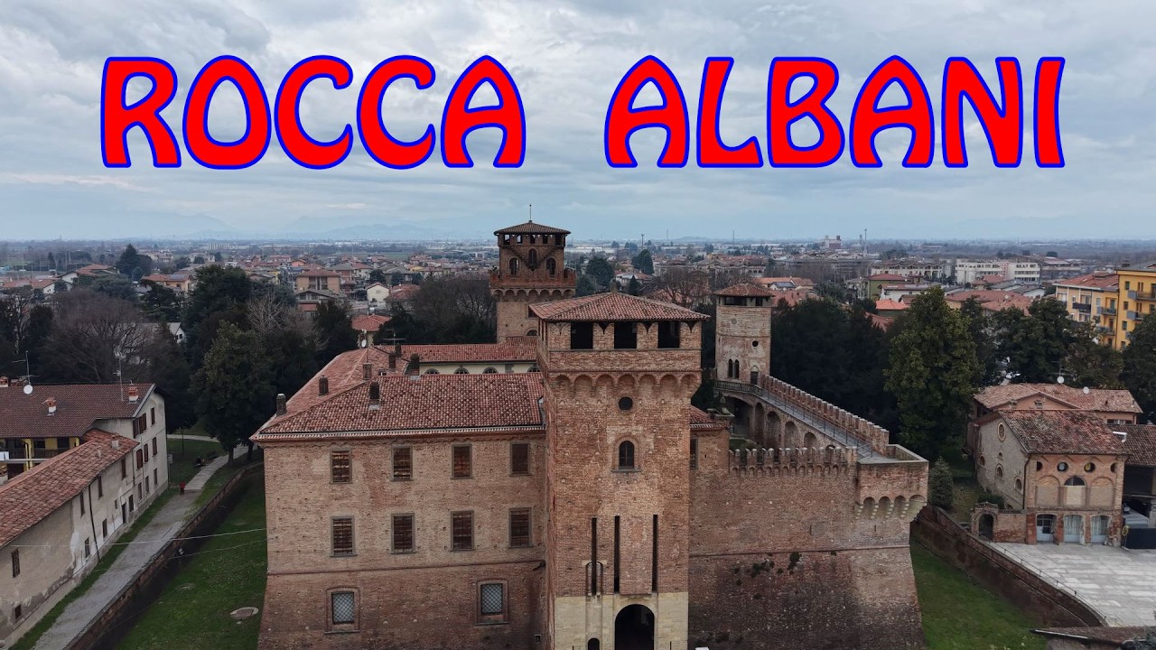 LA ROCCA ALBANI di URGNANO (BG) vista dal Cielo