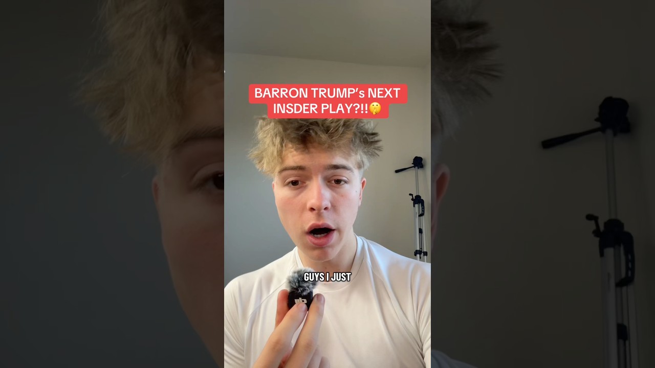 BARRON TRUMP'S NEXT INSIDER CRYPTO PLAY...