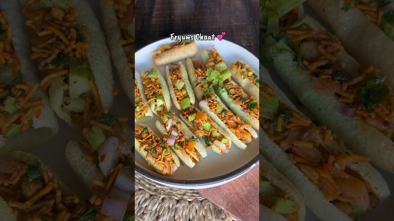 Fryums chaat recipe 😍