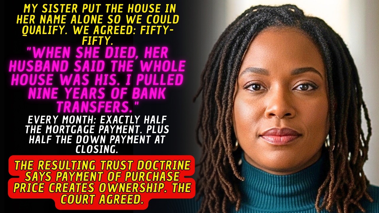 My Sister Put the House in Her Name for the Mortgage — When She Died, Her Husband Said It Was His