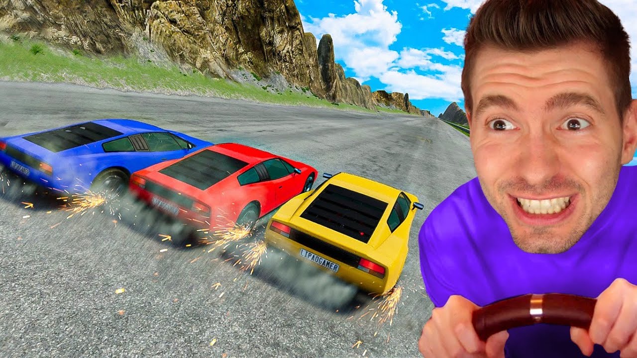 Corrida descendo a LADEIRA do BeamNG com BitGamer!