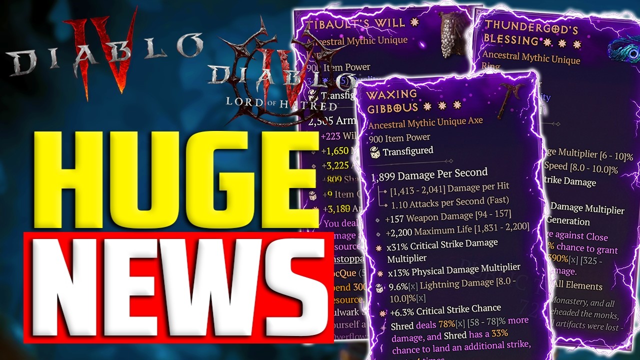 Diablo 4's NEW MYTHIC SYSTEM Explained! (Huge ) | D4: Lord of Hatred