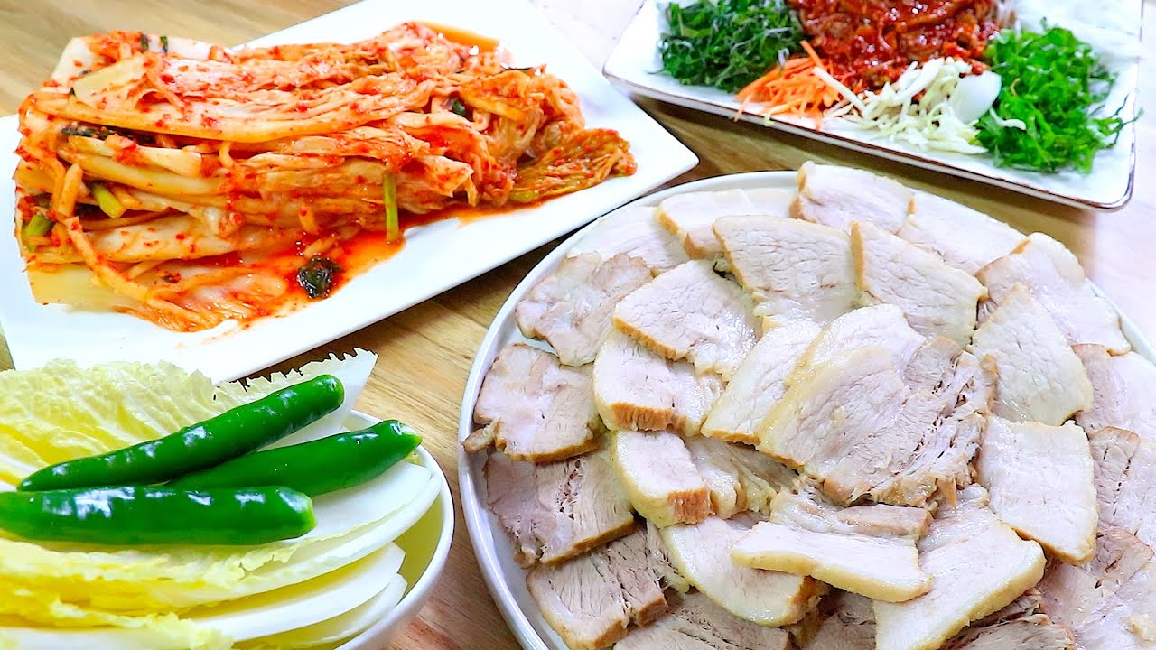 맥주로만 만든 수육?? 김장김치 직접만든 쟁반국수 MUKBANG ASMR REAL SOUND