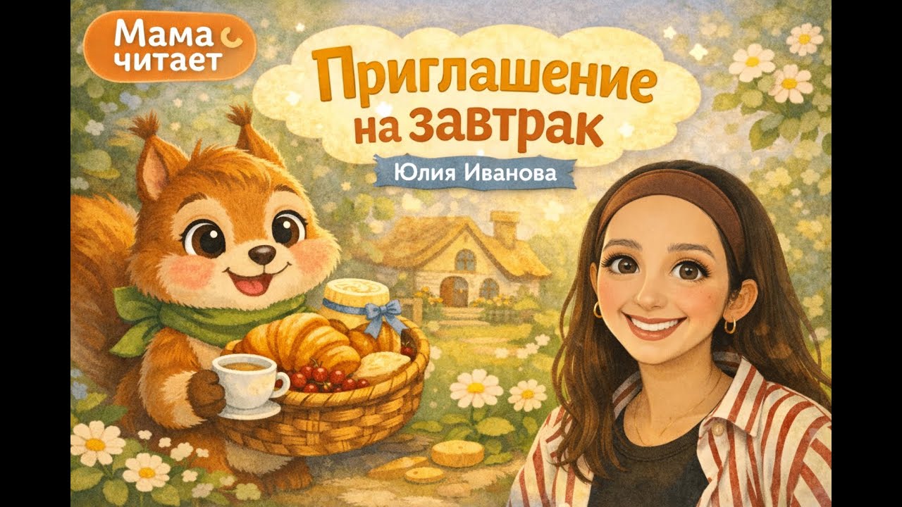 Мама читает сказку «Приглашение на завтрак» 🥐☀️ | Добрая сказка для детей
