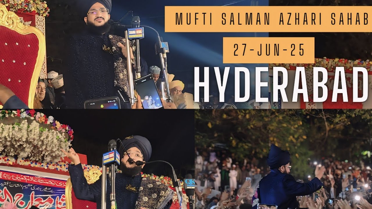 MUFTI SALAM AZHARI  SAHAB //IN HYDERABAD // NEW BAYAN 2025 CHANCHALGUDA HYDERABAD
