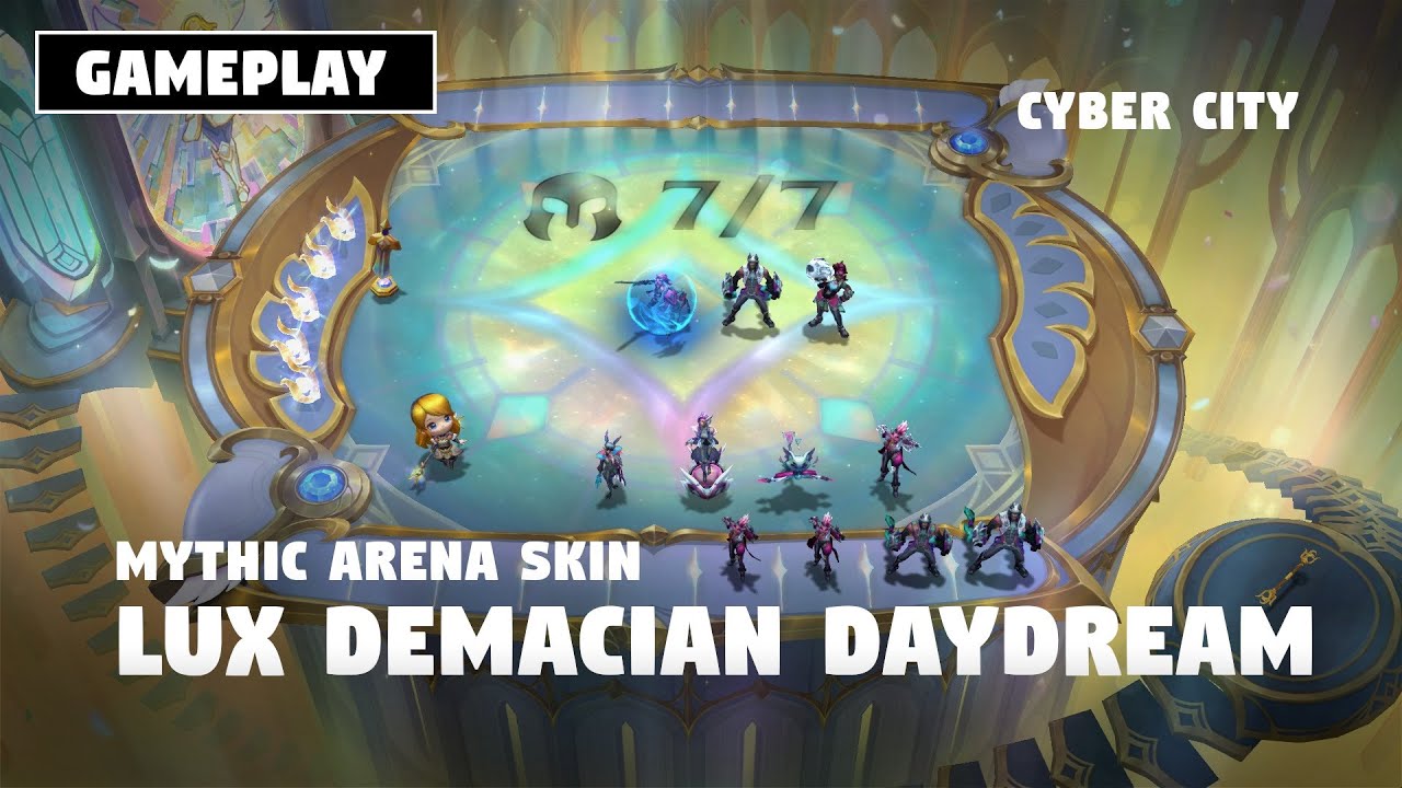 LUX'S DEMACIAN DAYDREAM (GAMEPLAY) - MYTHIC ARENA SKIN | TFT SET 14