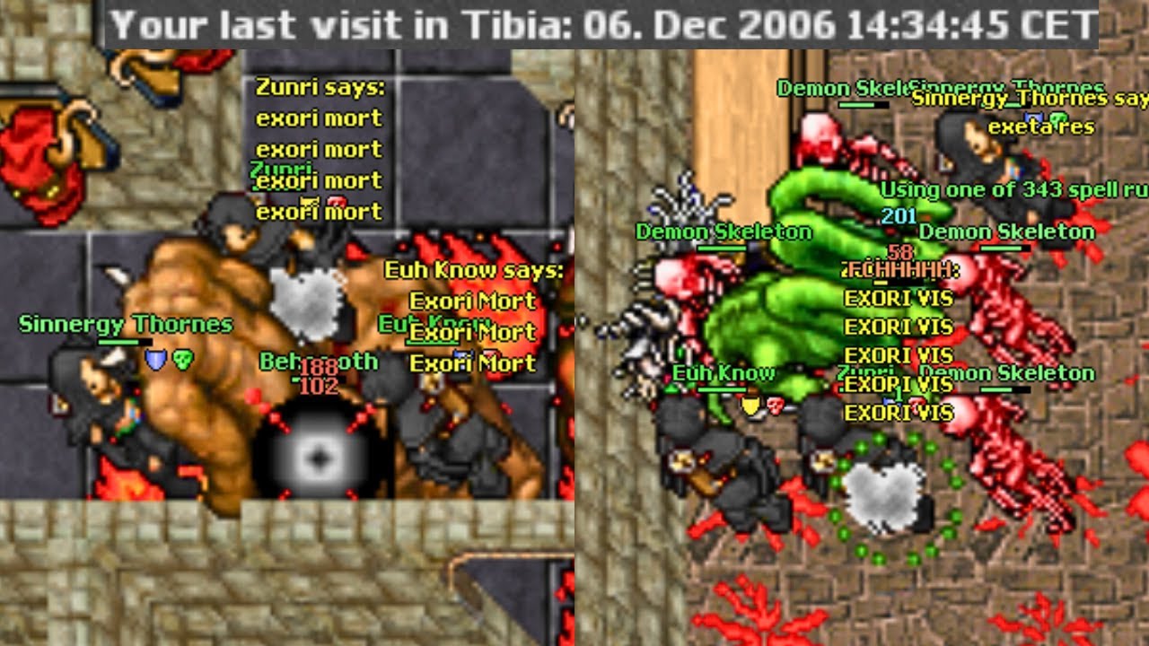 3x TOP Lv GUYS HUNTING IN FERUMBRAS TOWER [EXACTLY 19 YEARS AGO] (Askara 2006 7.81)