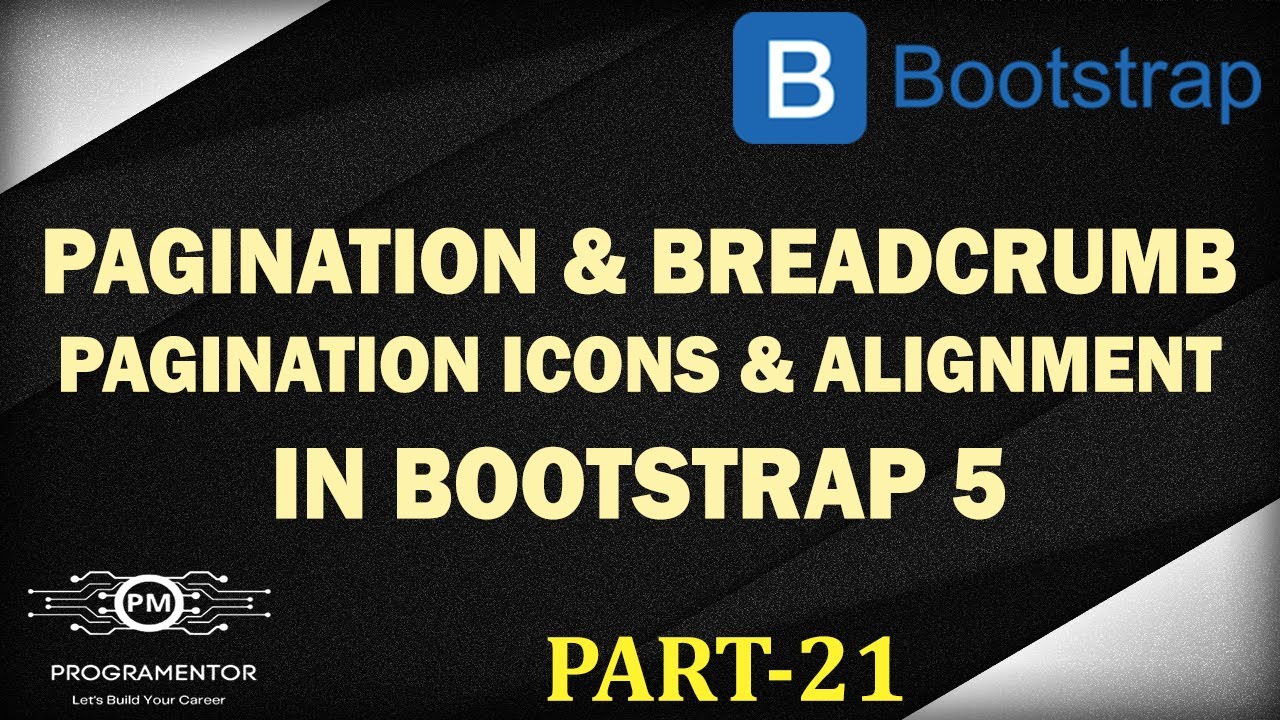 21 | Bootstrap 5 Pagination | Pagination Icons | Bootstrap Breadcrumb | Bootstrap 5 (Hindi/Urdu)