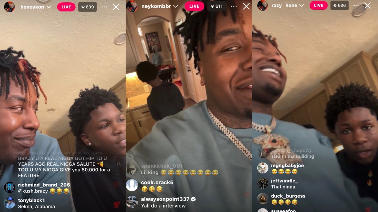 HoneyKomb Brazy LINKS UP With Lil King At His House 