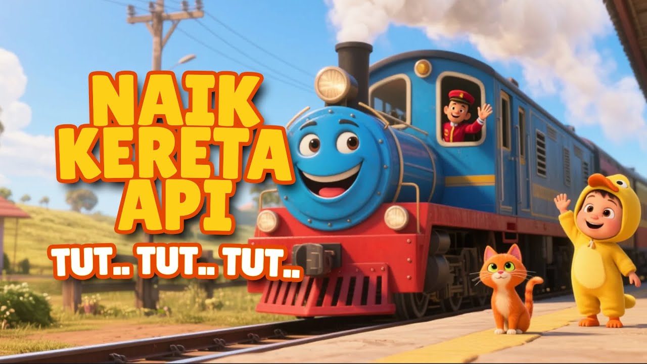 Serunya🚂 Lagu Naik Kereta Api Tut Tut Tut | Lagu Anak Indonesia Terpopuler