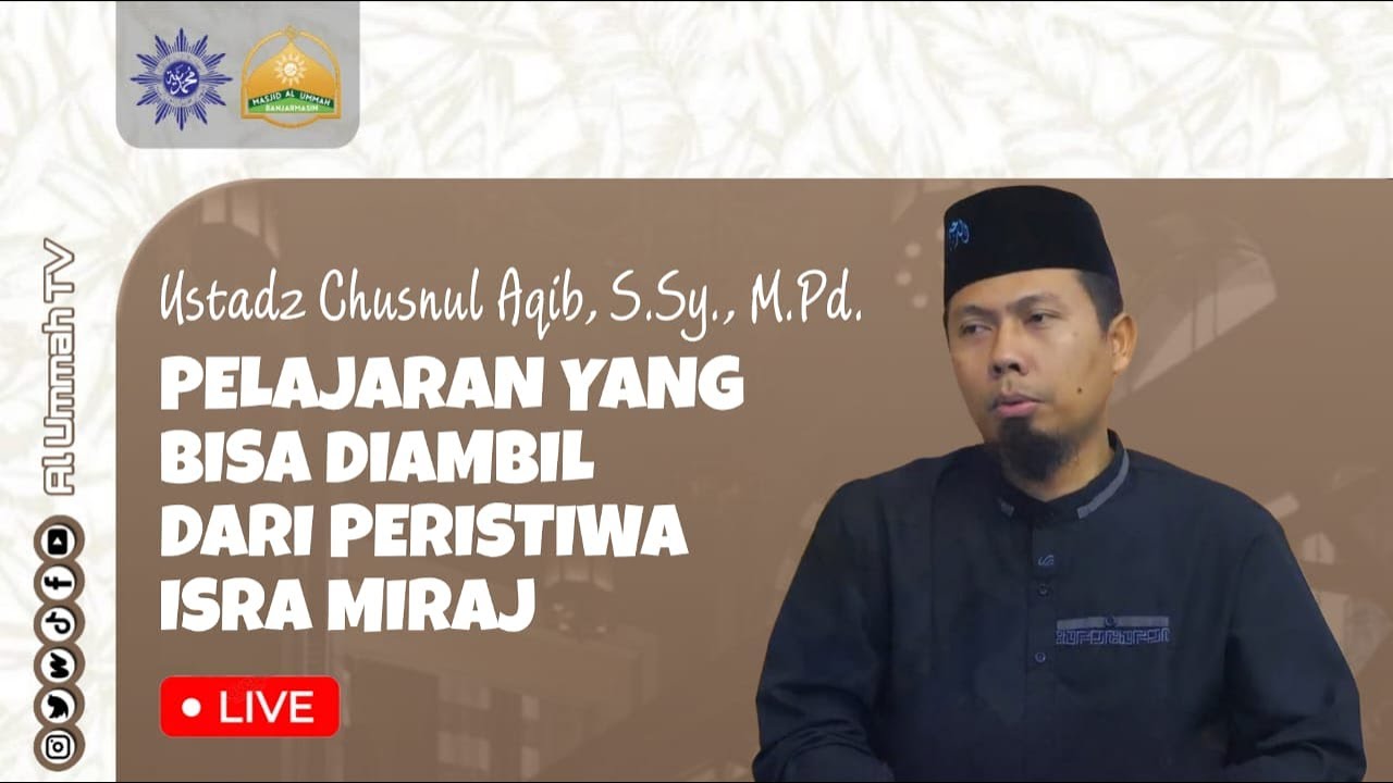 🔴LIVE | Majelis Ilmu Selasa Ba'da Maghrib | Ustadz Chusnul Aqib, S.Sy., M.Pd.I. |