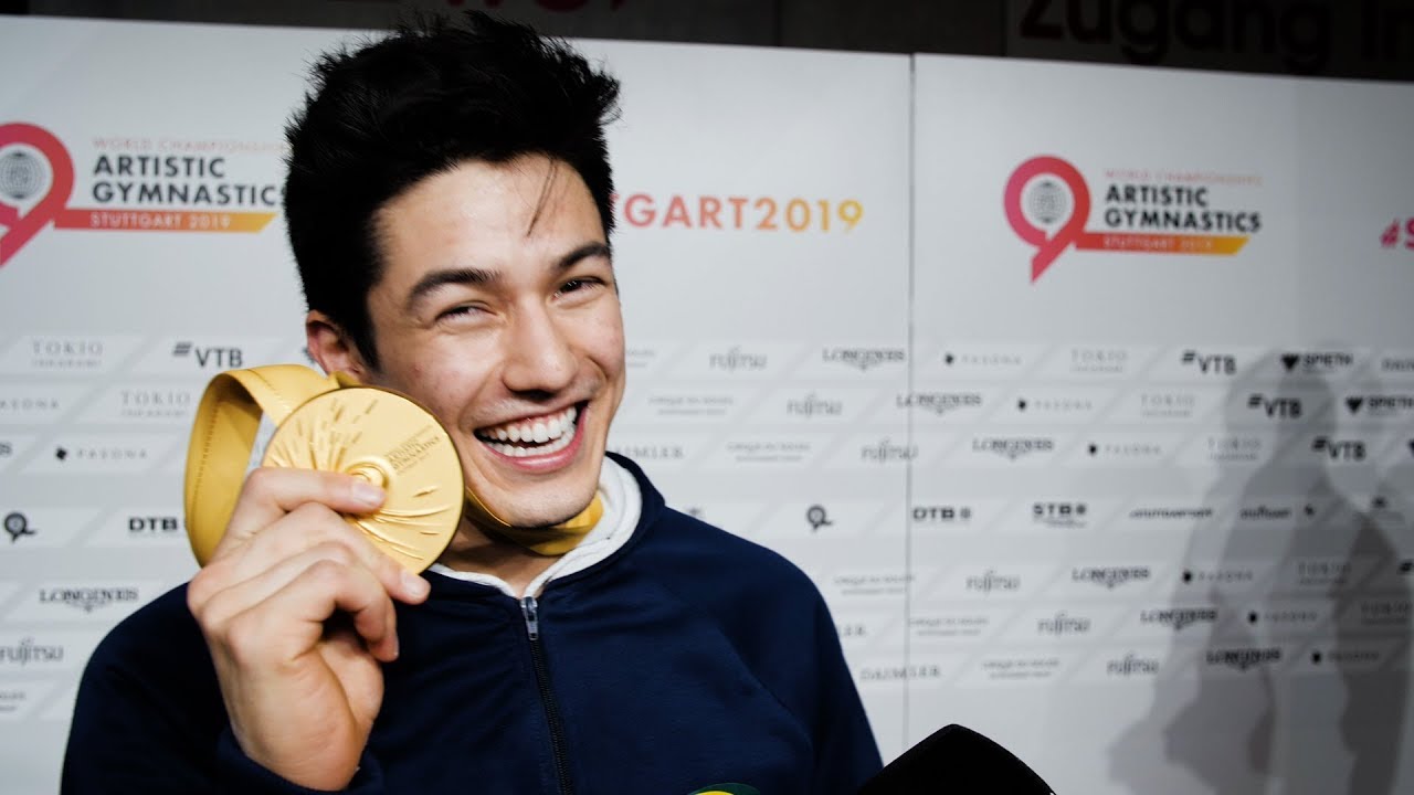 Arthur Nory (BRA) Interview 2019 Worlds Stuttgart - High Bar Final
