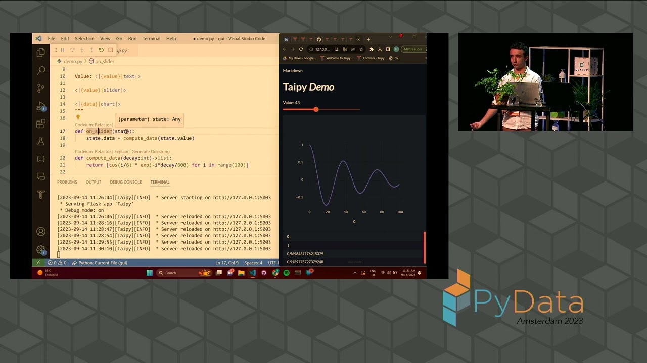 Turning your Data/AI algorithms into full web applications in no time with Taipy | PDAMS 2023