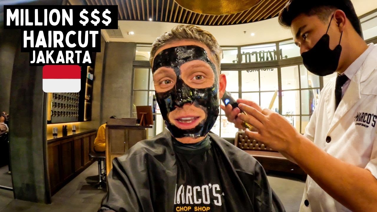 $100 Luxury Haircut JAKARTA 🇮🇩 Ultimate Indonesian Makeover (asmr)