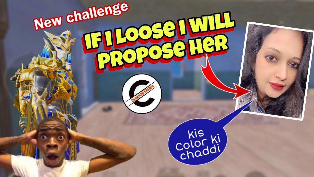 Chaadi wali Aunty ko propose Challenge 🤣 #bgmi #championchacha #funny
