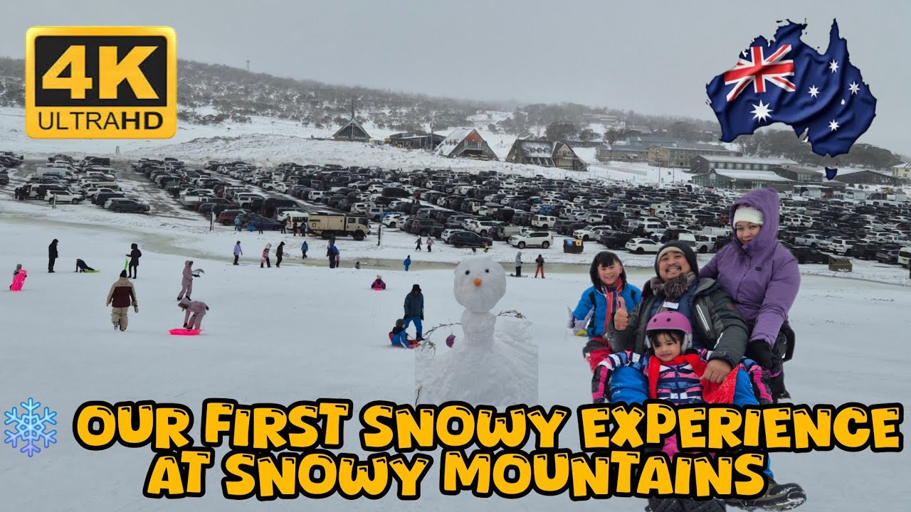 ❄️ Our First Snowy Experience at Perisher Valley | 4K Australia Snow Vlog