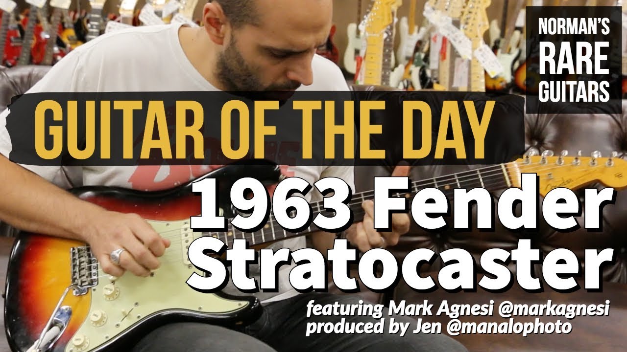 Гитара дня: Fender Stratocaster 1963 года | Редкие гитары Нормана