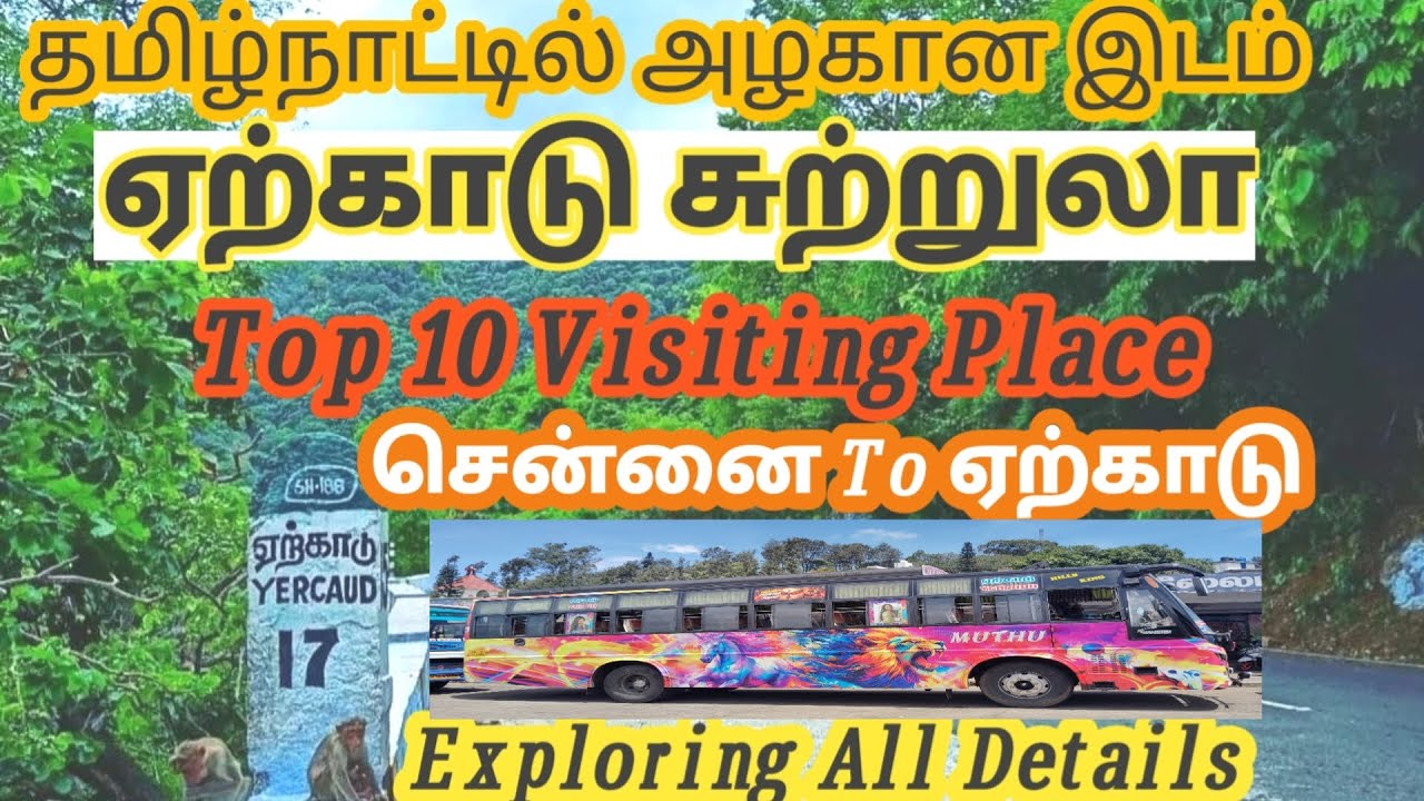 CHENNAI TO YERCAUD BUS TRIP💥 |Yercaud Tourist Place In Tamil | Yercaud hills Vlogs | Summer Vacation