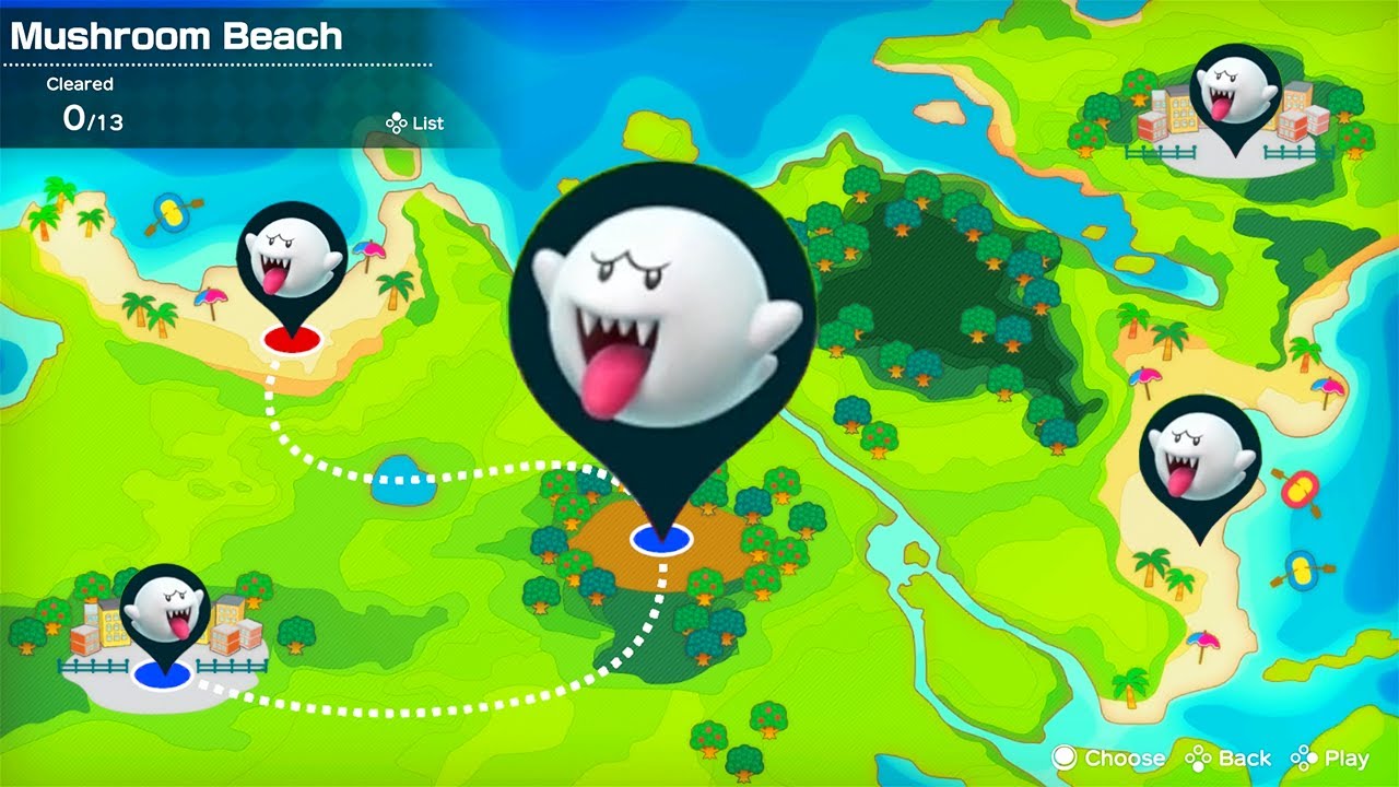 Super Mario Party - Boo NoLegs - Mushroom Beach - Challenge Road