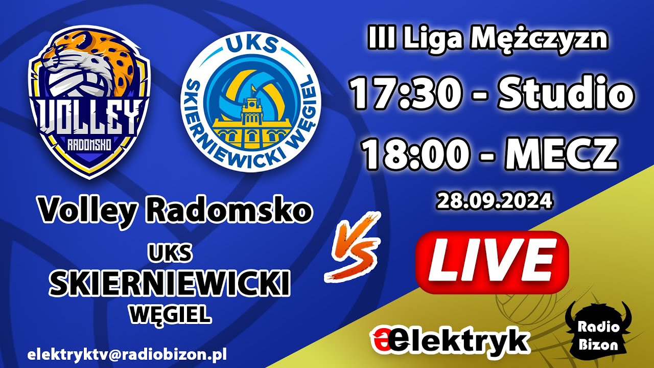 METPRIM Volley Radomsko — UKS Skierniewicki Węgiel | Transmisja LIVE i STUDIO przedmeczowe