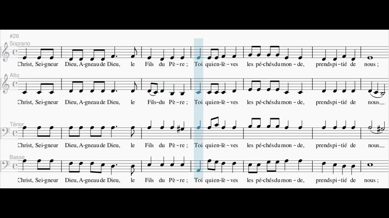 Gloria - Messe de saint Paul (Basse)