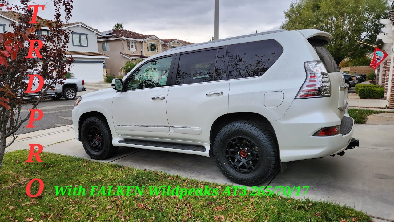 GX460 Mods: TRD PRO wheels with Falken Wildpeaks AT3 265/70/17  #GX460 #TRDPRO #FalkenWildpeaks