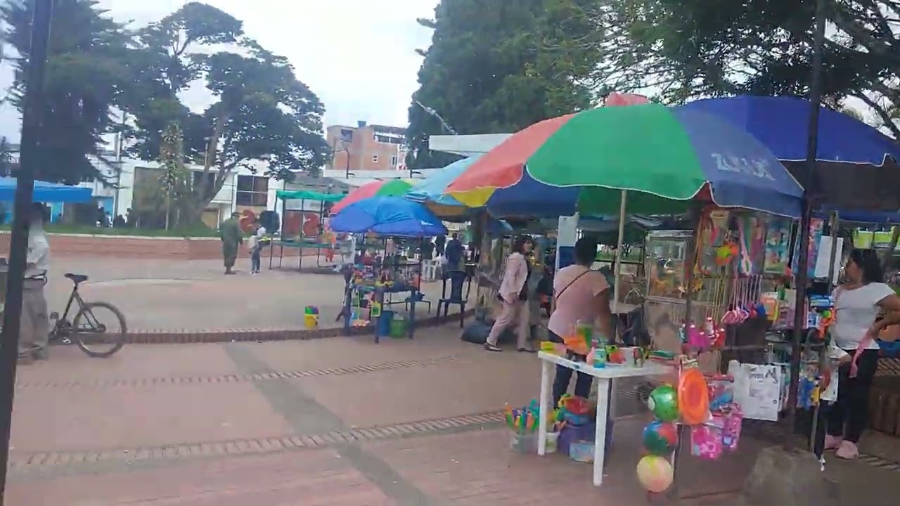 Parque de San Jos&eacute; de Isnos Huila Colombia