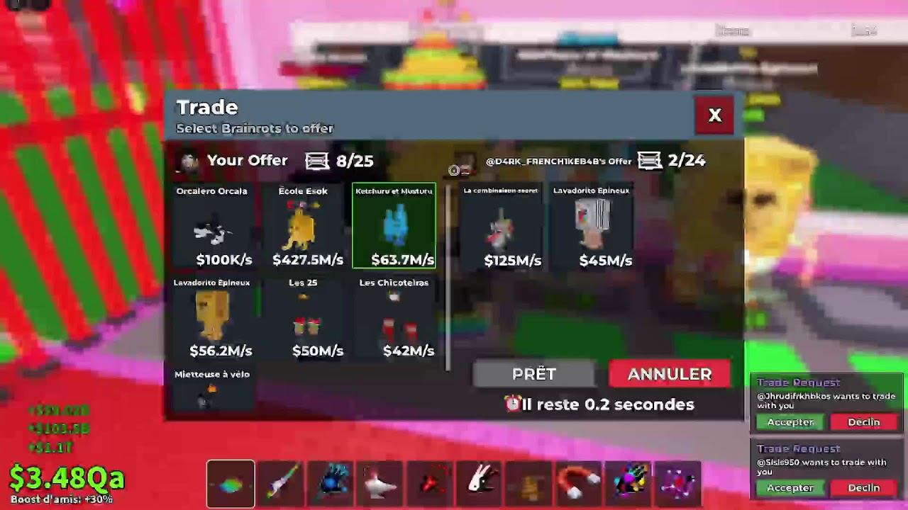 Trade ou pvp sab (pseudo Yazid423666