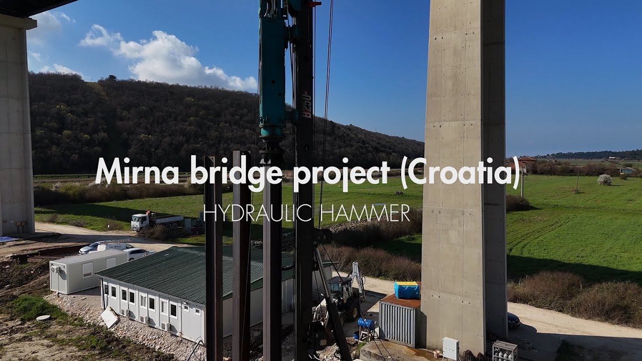 Casagrande B250 XP-2 Impact Hammer - Mirna Bridge Project (Croatia)