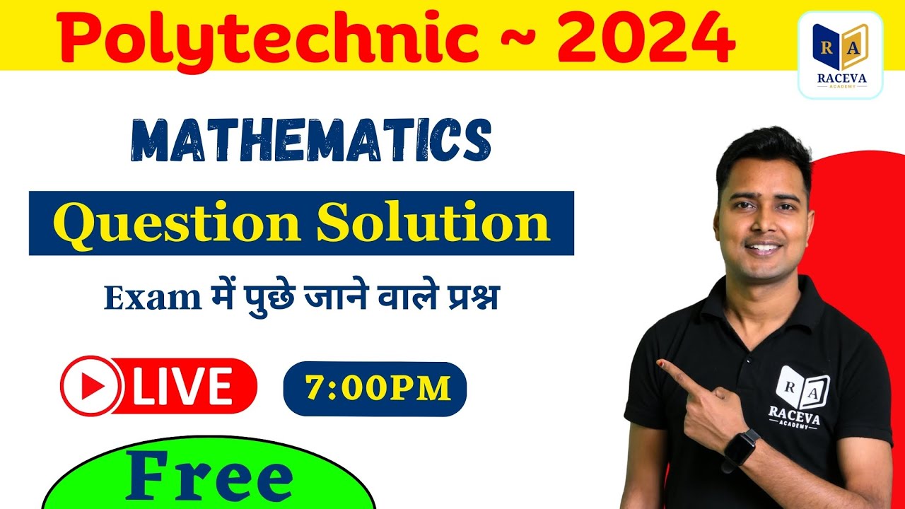 polytechnic 2024 objective question,/polytechnic entrance exam preparation by raceva academy