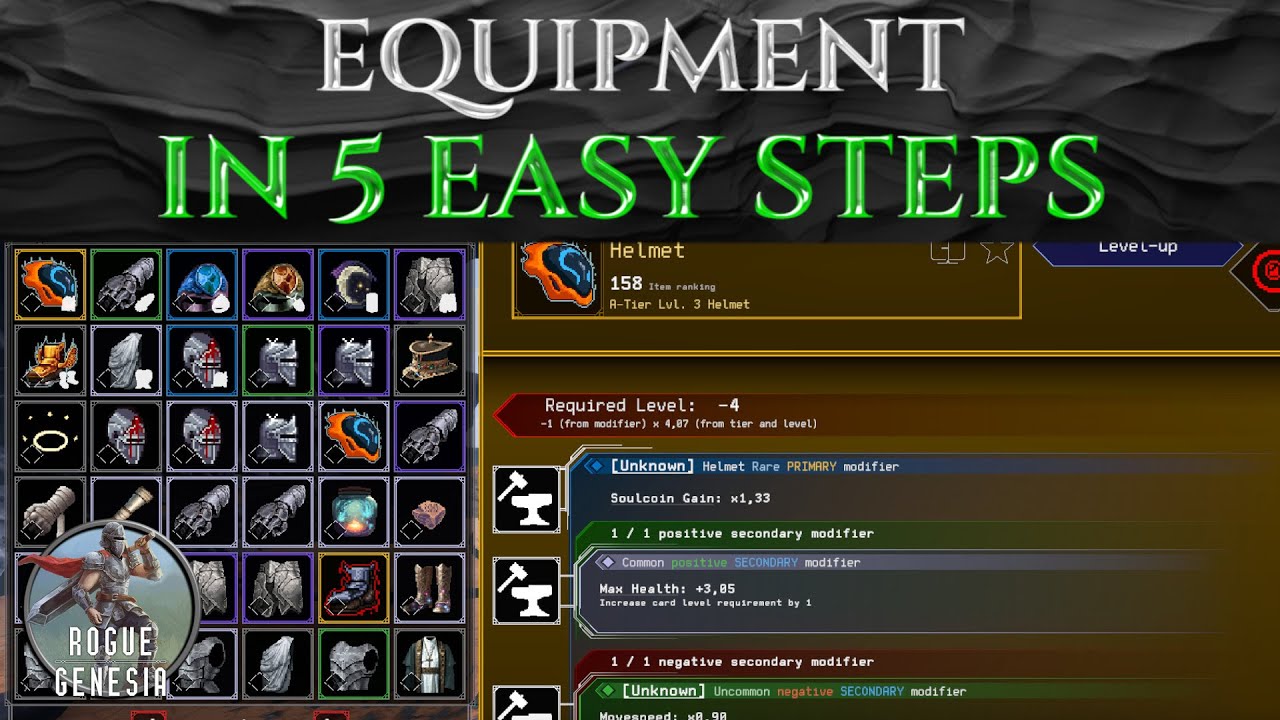 Mastering EQUIPMENT in 5 Easy STEPS - ROGUE GENESIA 1.0 Guide