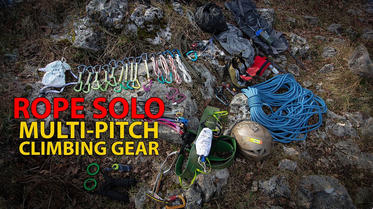 Gear for Multi Pitch Rope Solo Climbing