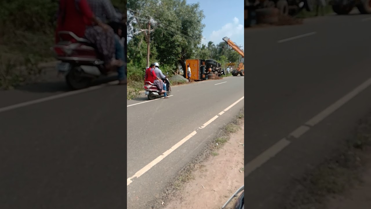accident thanjavur to mannargudi main road🚚